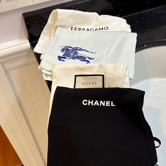 NWOT Bundle of 4 Designer Shoe Dust Bags - Picture 1 of 5